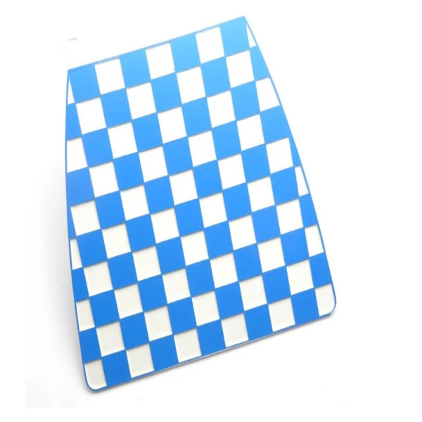 VESPA MUDFLAP CHECK BLUE/WHITE
